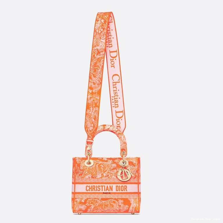 Cheap Bag de Lady Jouy Canvas Orange Medium Toile Motif D-lite 0815 Luxury